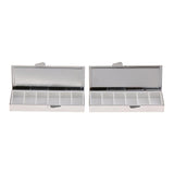 Max 2Pcs Travel Metal Pill Box Medicine Organizer Container Storage Case 6 Slots
