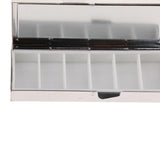 Max 2Pcs Travel Metal Pill Box Medicine Organizer Container Storage Case 6 Slots
