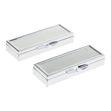 Max 2Pcs Travel Metal Pill Box Medicine Organizer Container Storage Case 6 Slots