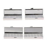 Max 2Pcs Travel Metal Pill Box Medicine Organizer Container Storage Case 6 Slots