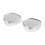 Maxbell 2 PCS Mini Travel Metal Pill Box Medicine Organizer Container Storage Box 03