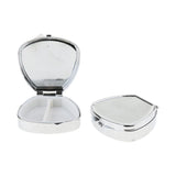 Maxbell 2 PCS Mini Travel Metal Pill Box Medicine Organizer Container Storage Box 03