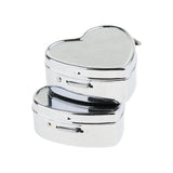 Maxbell 2 PCS Mini Travel Metal Pill Box Medicine Organizer Container Storage Box 04