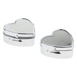 Maxbell 2 PCS Mini Travel Metal Pill Box Medicine Organizer Container Storage Box 04