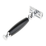 Max 1 Set Safety Shaving Kits Razors Shaving Brush Alloy Stand Holder Black