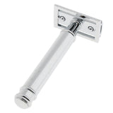 Max Men Long Handle Double Edge Safety Shaving Razor Beard Grooming Tool Sliver
