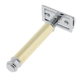 Max Men Long Handle Double Edge Safety Shaving Razor Beard Grooming Tool Gold