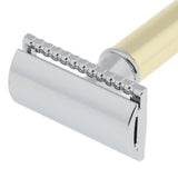 Max Men Long Handle Double Edge Safety Shaving Razor Beard Grooming Tool Gold