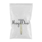 Max Metal Men Double Edge Safety Razor Handle for Beard Shaving Grooming Gold