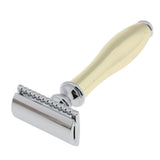 Max Metal Men Double Edge Safety Razor Handle for Beard Shaving Grooming Gold