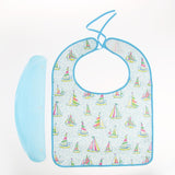 Maxbell Elderly Adults TPU Dining Clothing Protector Waterproof Eating Bib Apron M
