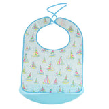 Maxbell Elderly Adults TPU Dining Clothing Protector Waterproof Eating Bib Apron M