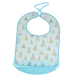 Maxbell Elderly Adults TPU Dining Clothing Protector Waterproof Eating Bib Apron M