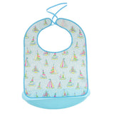 Maxbell Elderly Adults TPU Dining Clothing Protector Waterproof Eating Bib Apron M