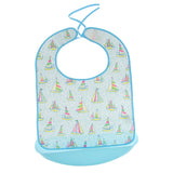 Maxbell Elderly Adults TPU Dining Clothing Protector Waterproof Eating Bib Apron M