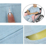 Maxbell 3pcs Bed Wedge Pillow Elevation Cushion Lumbar Knee Support Pad Set Blue