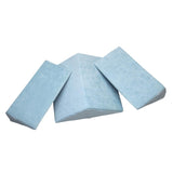 Maxbell 3pcs Bed Wedge Pillow Elevation Cushion Lumbar Knee Support Pad Set Blue