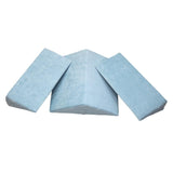 Maxbell 3pcs Bed Wedge Pillow Elevation Cushion Lumbar Knee Support Pad Set Blue