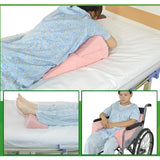 Maxbell 3pcs Bed Wedge Pillow Elevation Cushion Lumbar Knee Support Pad Set Blue