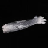 Maxbell 2 Pairs Clear Plastic Disposable Long Arm Gloves For Women Men Waterproof