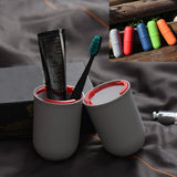 Maxbell Portable Travel Toothpaste Toothbrush Holder Case Storage Cup Box Gray