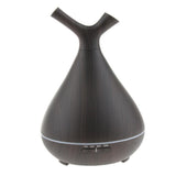 Max 400ml Aroma Humidifier Fragrance Essential Oils Diffuser EU Plug  Dark Brown