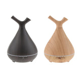 Max 400ml Aroma Humidifier Fragrance Essential Oils Diffuser EU Plug  Dark Brown
