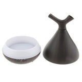 Max 400ml Aroma Humidifier Fragrance Essential Oils Diffuser EU Plug  Dark Brown