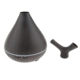 Max 400ml Aroma Humidifier Fragrance Essential Oils Diffuser EU Plug  Dark Brown