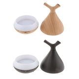 Max 400ml Aroma Humidifier Fragrance Essential Oils Diffuser EU Plug  Dark Brown