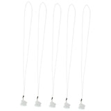 Max 5 Pieces Children Baby Tooth Saver Box with String Gift Keepsake White
