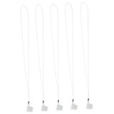 Max 5 Pieces Children Baby Tooth Saver Box with String Gift Keepsake White