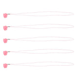 Max 5 Pieces Children Baby Tooth Saver Box with String Gift Keepsake Pink