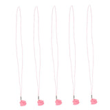 Max 5 Pieces Children Baby Tooth Saver Box with String Gift Keepsake Pink