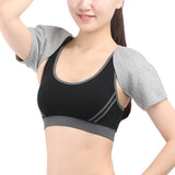 Max Elastic Bamboo Charcoal Plush Lining Double Shoulder Support Wrap Guard M