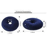 Max Donut Seat Cushion Hemorrhoid Coccyx Tailbone Support Pillow Pad Dark Blue