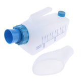 Max Elder Patient Female Urinal Bottle Pee Bottle Night Drainage Container Blue