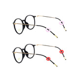 2 Pairs Anti Slip Silicone Ear Hooks Holder for Glasses Red Pink