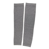 1 Pair Women Winter Over Knee Footless Socks Leg Warmer Sleeves Gray