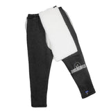 Max Incontinence Bedridden Patients Cloth Open Crotch Trouser Pants Black XL