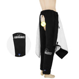 Max Incontinence Bedridden Patients Cloth Open Crotch Trouser Pants Black XL