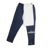 Max Incontinence Bedridden Patients Cloth Open Crotch Trouser Pants Blue XXL