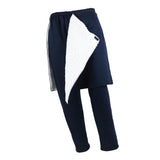 Max Incontinence Bedridden Patients Cloth Open Crotch Trouser Pants Blue XXL