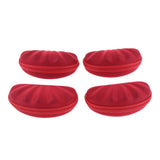 4Pcs EVA Zipper Eyeglass Box Glasses Case Protector Container Red