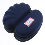 Max 4Pcs EVA Zipper Eyeglass Box Glasses Case Protector Container Dark Blue