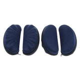 Max 4Pcs EVA Zipper Eyeglass Box Glasses Case Protector Container Dark Blue