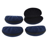 Max 4Pcs EVA Zipper Eyeglass Box Glasses Case Protector Container Dark Blue