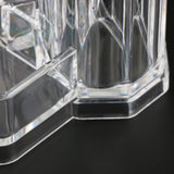 Max 3 Slots Acrylic Clear Makeup Brush Cosmetic Organizer Display Holder Box