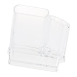 Max 3 Slots Acrylic Clear Makeup Brush Cosmetic Organizer Display Holder Box