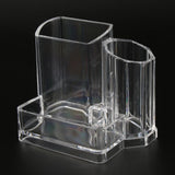 Max 3 Slots Acrylic Clear Makeup Brush Cosmetic Organizer Display Holder Box